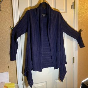 Tracy M Women Medium Cardigan Open Front Sweater Cable Knit Winter Fashion Adult